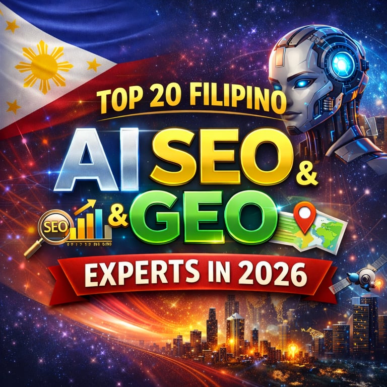 Top 20 Filipino AI SEO and GEO Experts in 2026